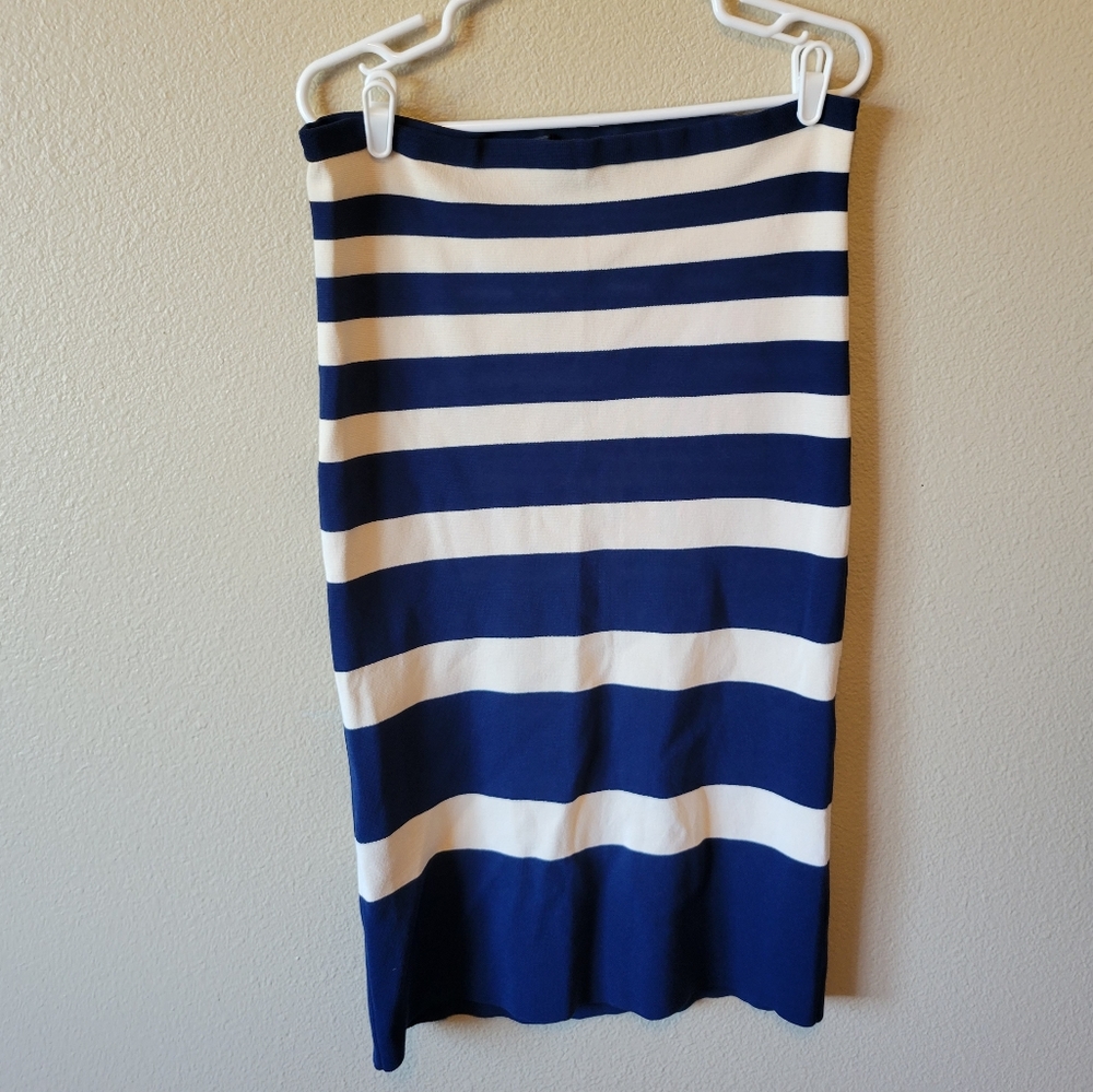 J. CREW COLLECTION Striped Midi Skirt, S